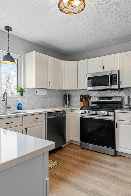 Finished kitchen in Mt Lebanon Pa. by SL Contractors